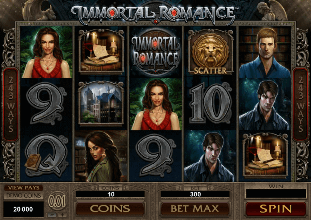 immortal romance slot gameplay