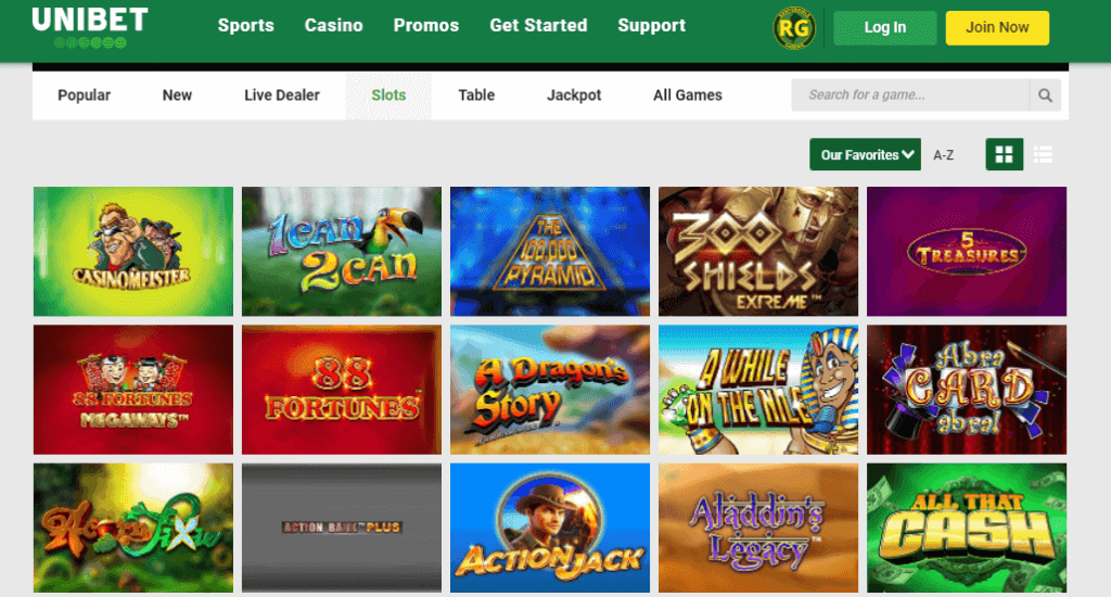 Play Unibet Slots