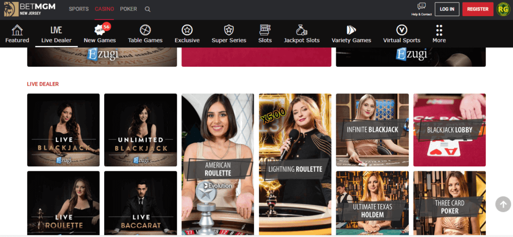 BetMGM Immersive and Exciting Live Dealer Games 