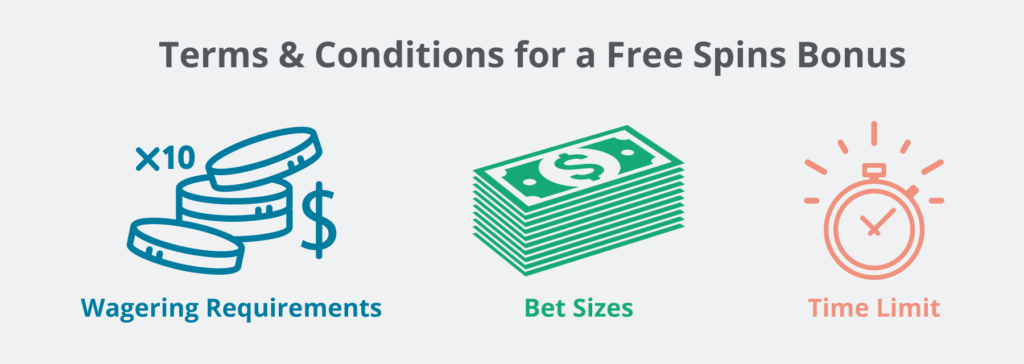 terms and conditions for free spins infographic