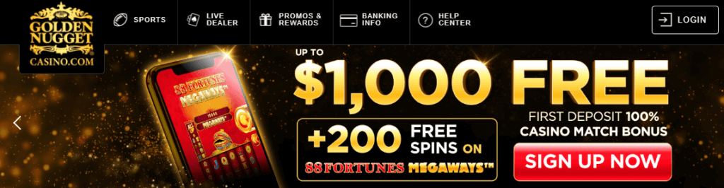 Free casino games at the Golden Nugget
