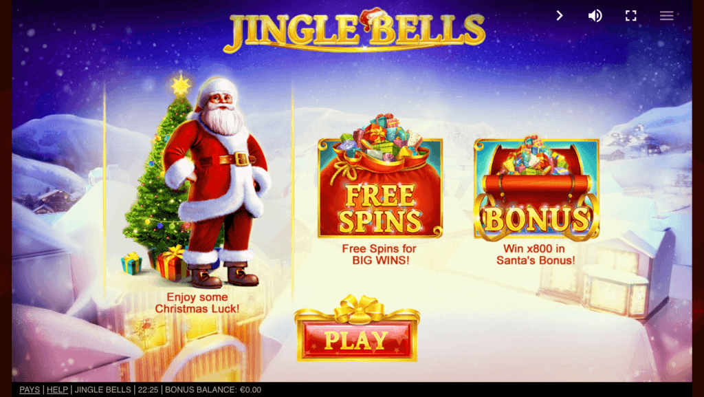 Jingle Bells opening screen