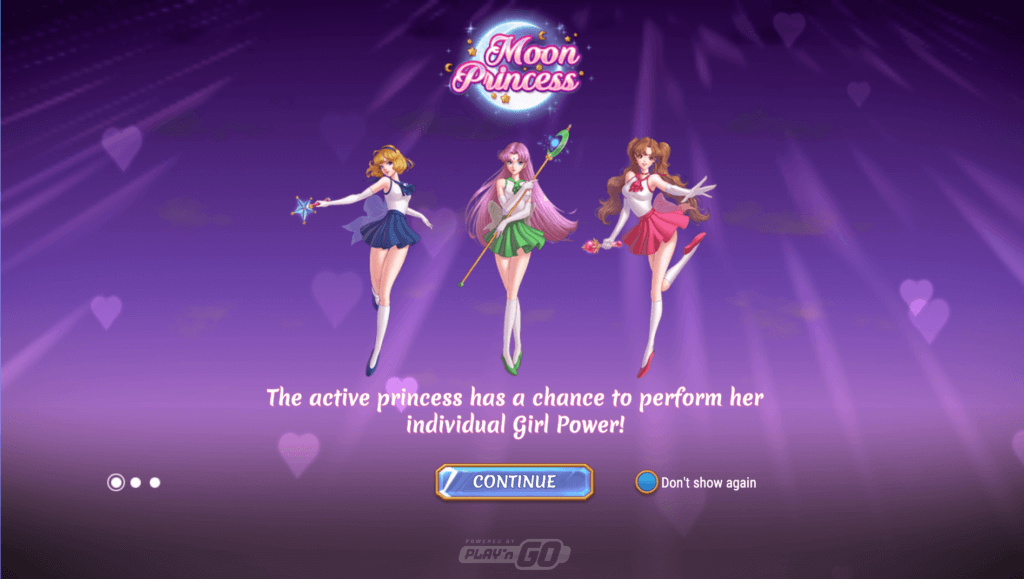 Moon Princess opening screen