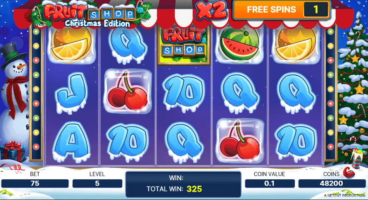 Christmas slot - Fruit Shop Christmas