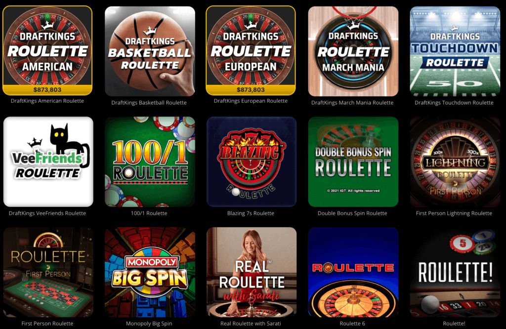 roulette options at draftkings
