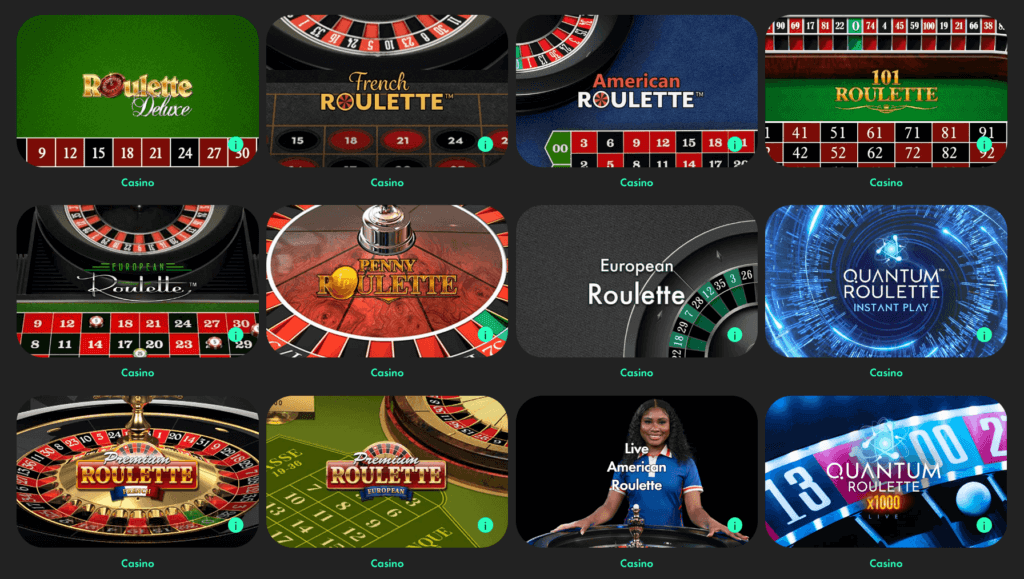 roulette options at bet365