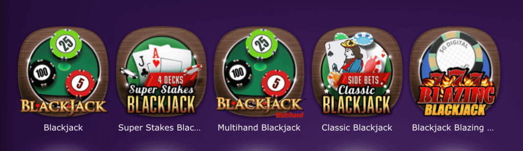 Blackjack options at Harrah's