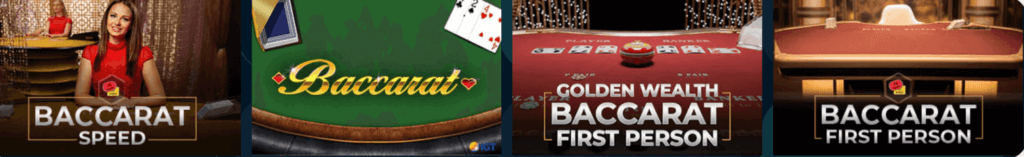 Baccarat Options at Ocean's Online Casino