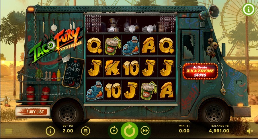 Taco Fury XXXtreme is a zombie-themed slot from NetEnt