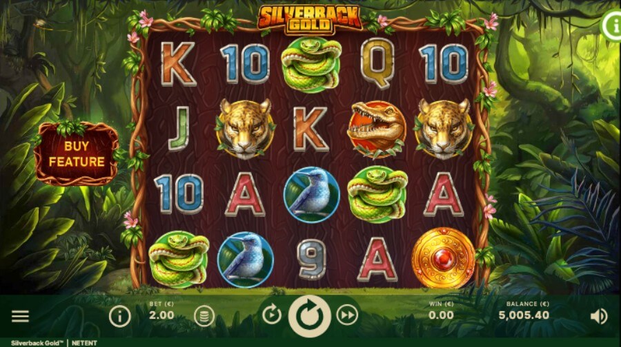 Silverback Gold, a slot from NetEnt